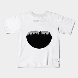 Salt Lake City Skyline Kids T-Shirt